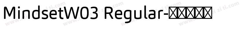 MindsetW03 Regular字体转换